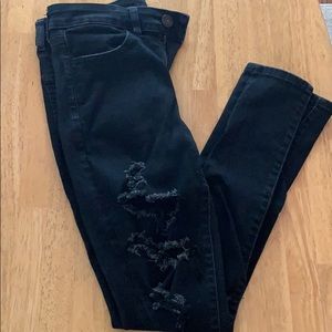 AE distressed skinny jeans